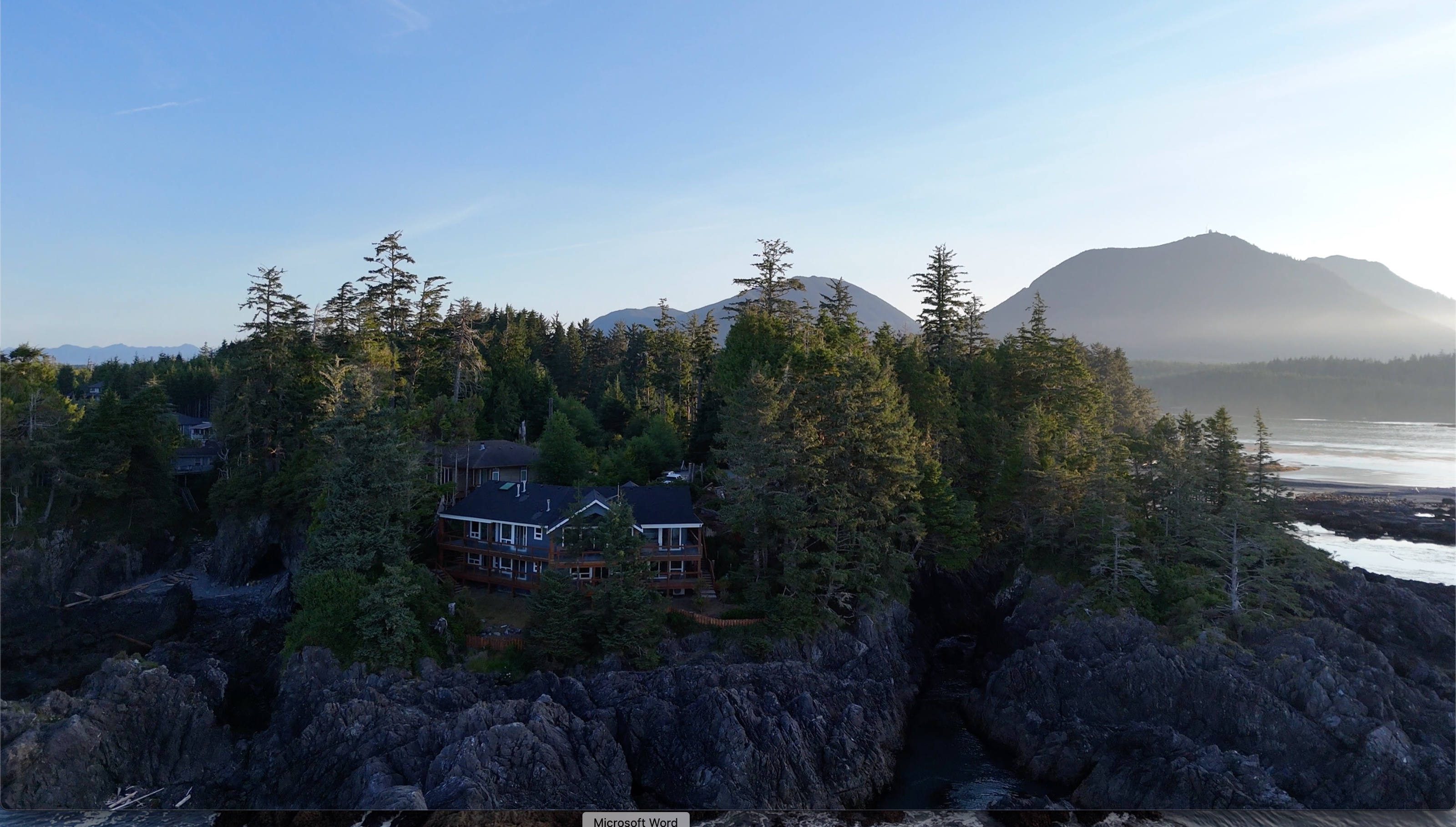 Pacific shoreline at an Arc Trips host property